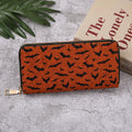 Orange Bat Wallet Halloween 