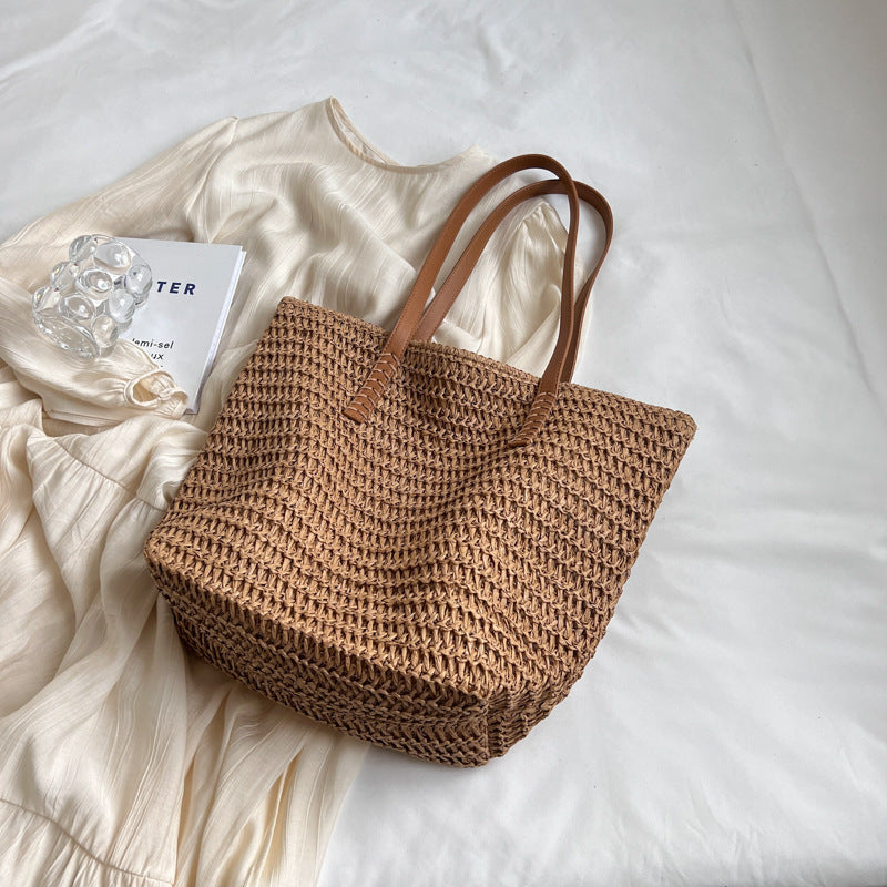 Straw Woven Shoulder Bag for Women