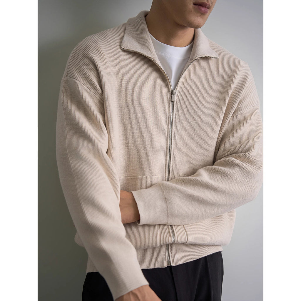Men's Zipper Lapel Sweater - product image 2
