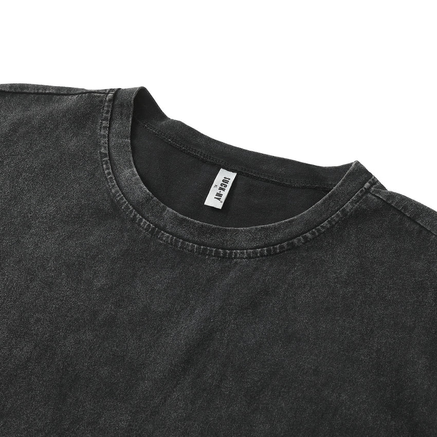 Men's Washed Cotton Sleeveless Shirt