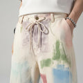 Retro Wide Leg Spray Wash Pants