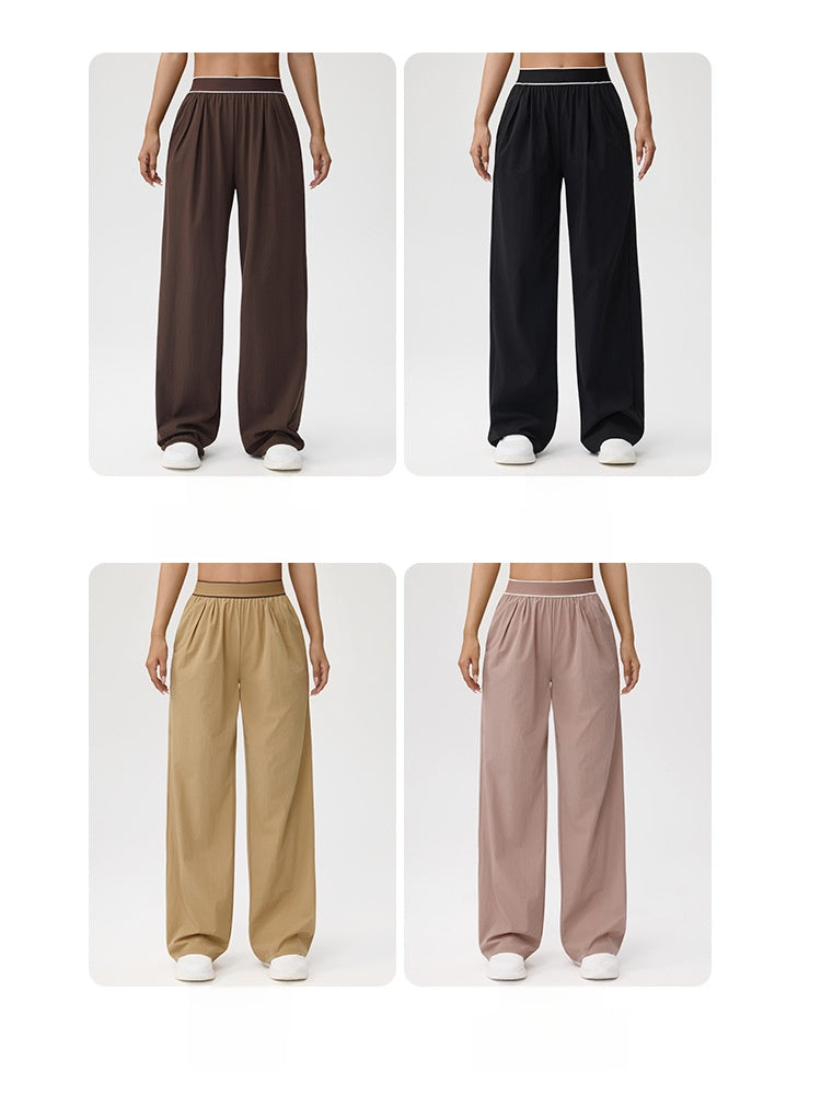 Wide-Leg Sports Pants