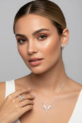 Angel Wing Three-Piece Necklace Set