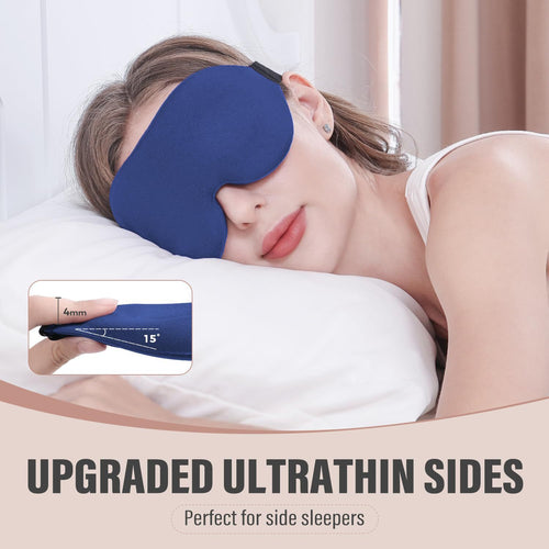 3D Ergonomic Sleep Mask: Zero-Pressure Breathable Blackout Eye Mask