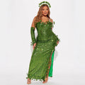 Leaf Sequins Halloween Dance Dress