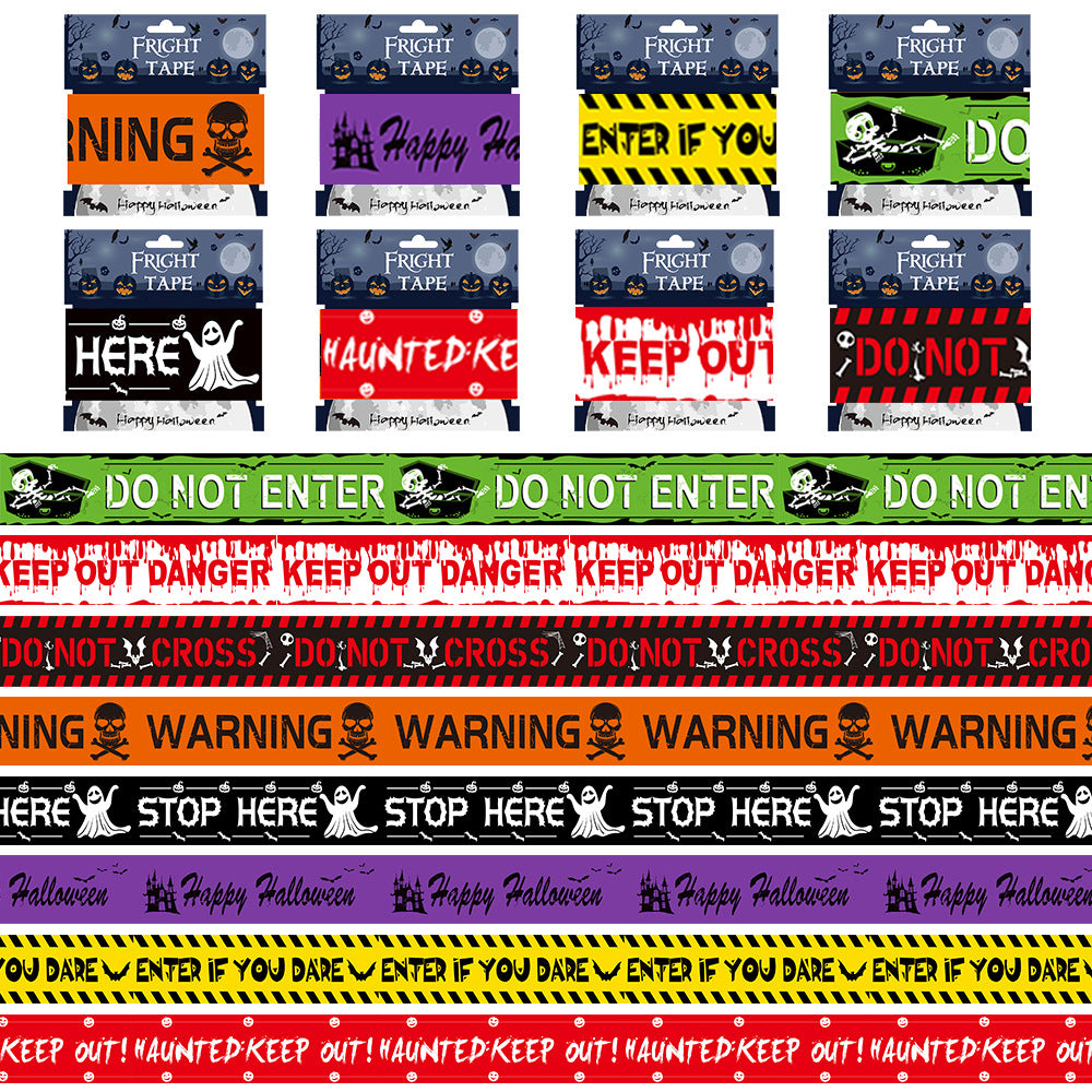 Assorted 9 pack isolation WARNING tape 
