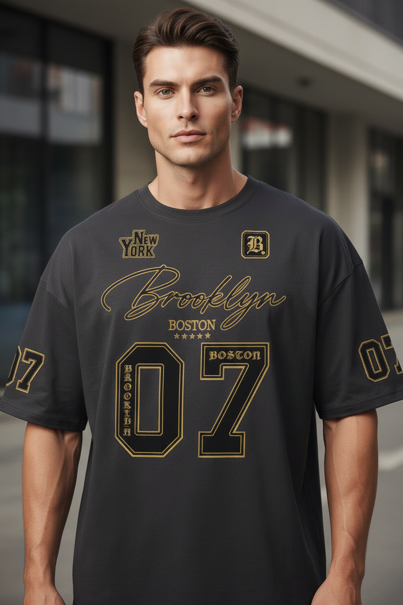 Men's 3D Brooklyn Graphic T-Shirt – Loose-Fit Sport Tee - product image 1