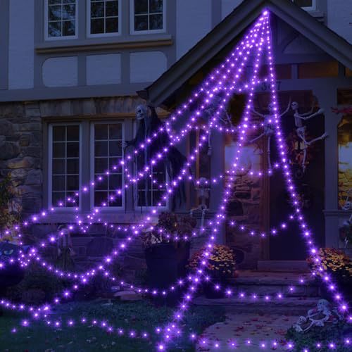5 Meter  spider web 2M Spider  luminous triangulated web