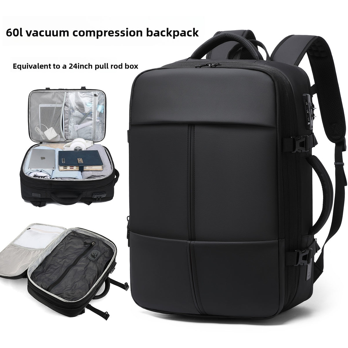 Built in Vacuum-Sealed Backpack