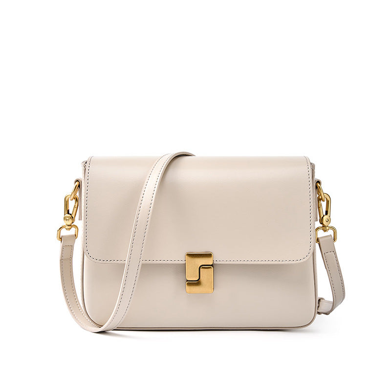 Genuine Leather Square Shoulder Bag