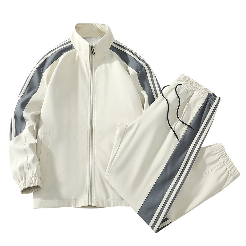 Retro Tracksuit Set – Casual Two-Piece Outfit