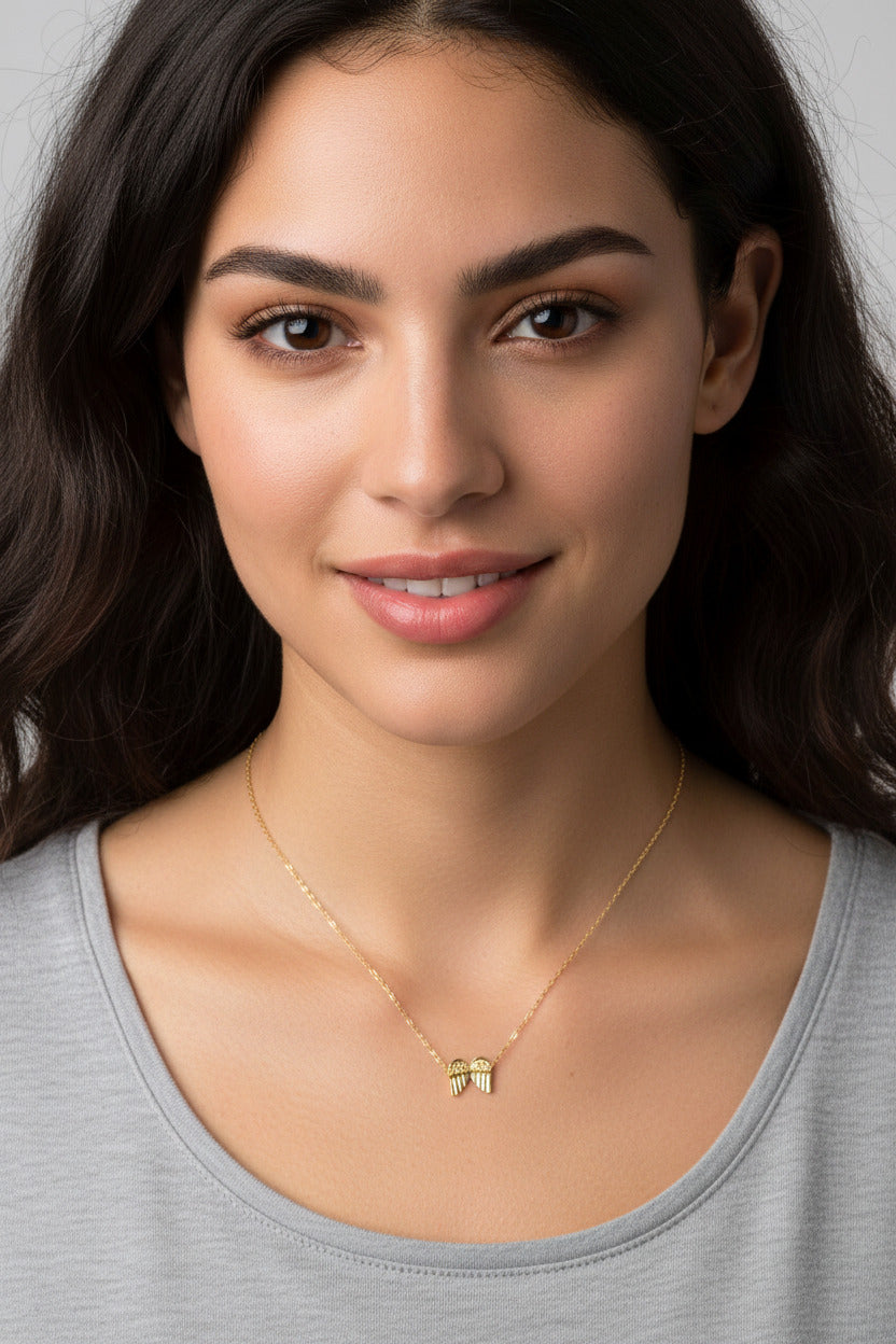 Seraphina Angel Wing Necklace Set