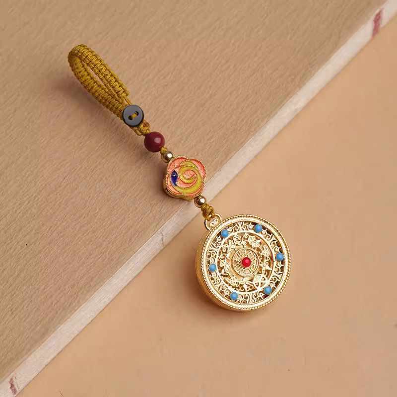 Zodiac Copper Keychain Car Hanging Pendant