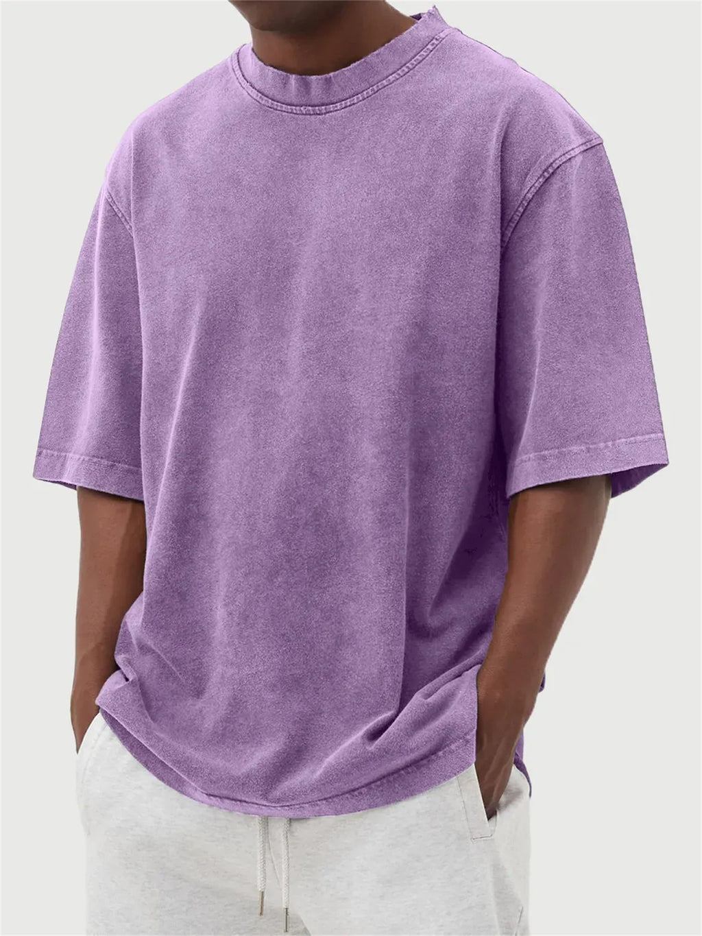 Men's Washed Color Distressed Pullover T-Shirt - product image 11