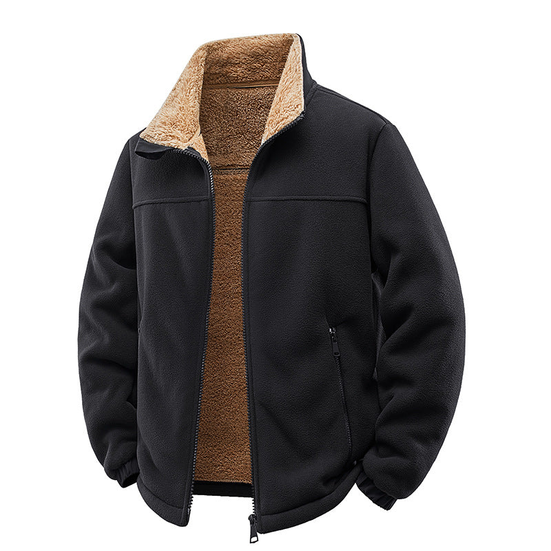 Big size sheepskin coat