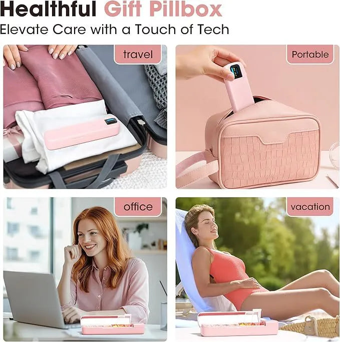 Smart Bluetooth Medication Organizer with Timed Daily Alerts