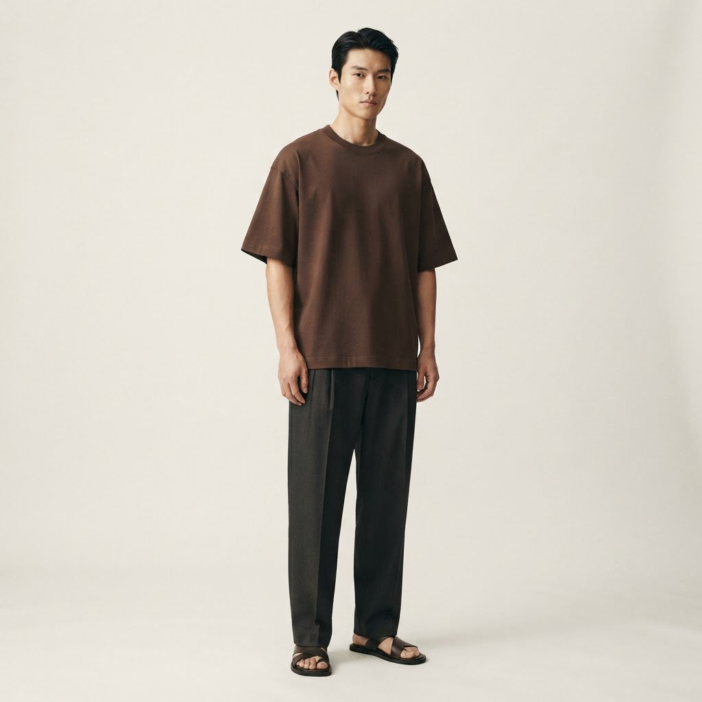 Men's Summer Heavyweight 95% Cotton T-Shirt: Stain & Wrinkle Resistant… - product image 6