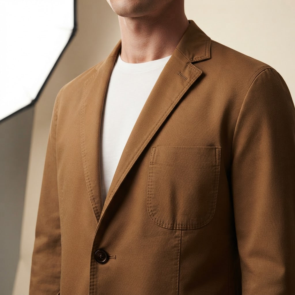 Men's Slim Fit Washed Cotton Casual Blazer Jacket - product image 11