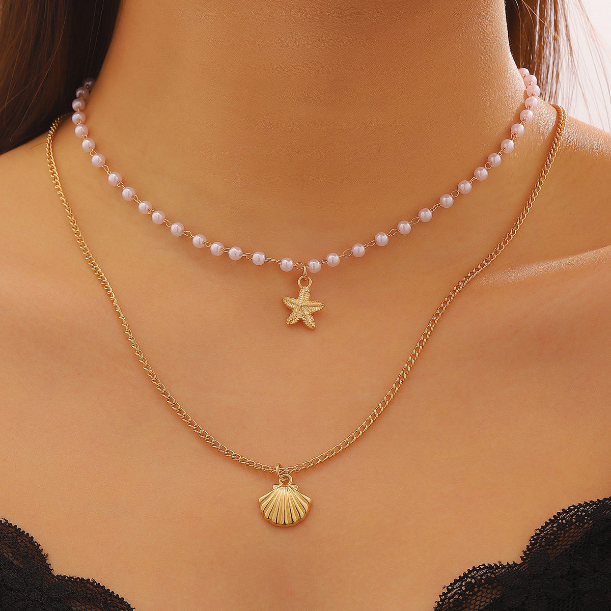 6 pack Pendant Bohemian Necklace