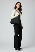 Minimalist Premium Suede Horizontal Shoulder Tote Bag