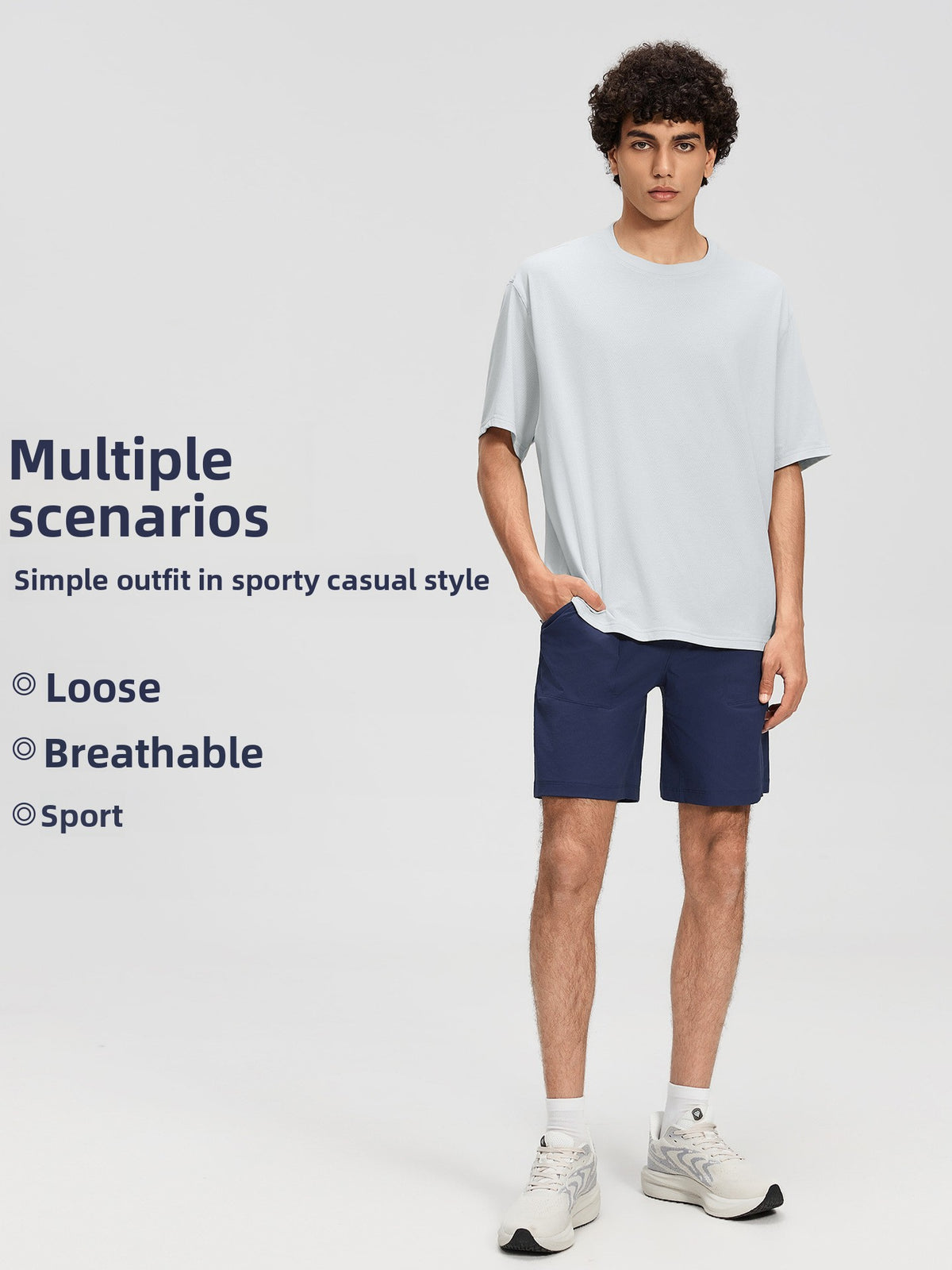 Men's Relaxed Fit Performance Sports Shorts - Quick-Dry Athletic Wear - product image 5
