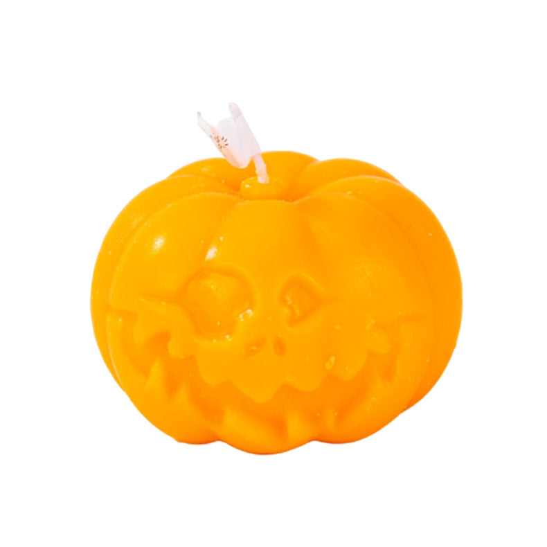 Rose Scented Pumpkin Candle Horror Faces