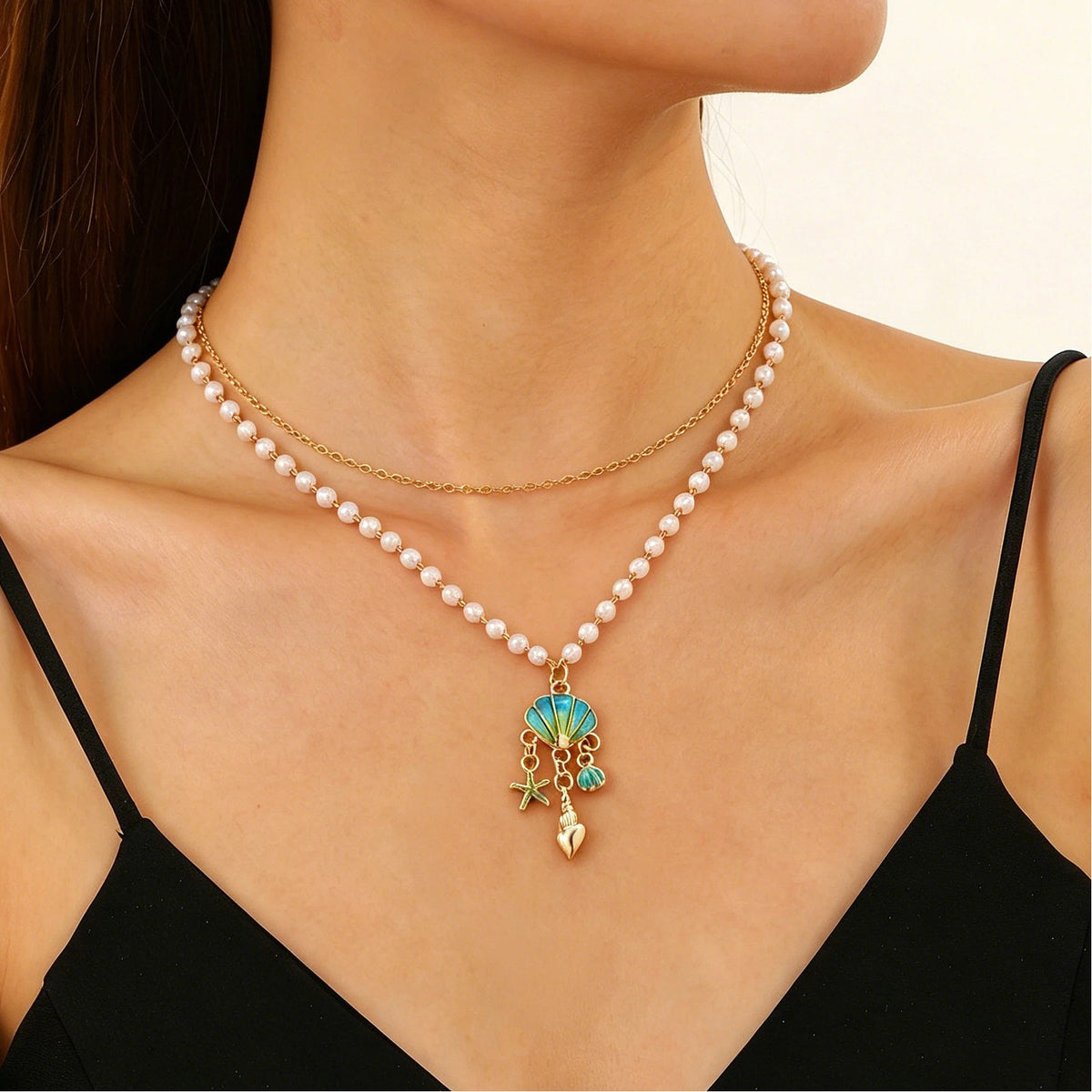 6 pack Pendant Bohemian Necklace