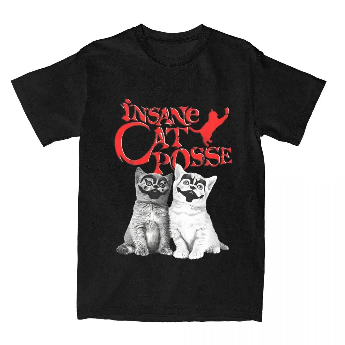 Insane Cat Posse Halloween Cotton T-Shirt