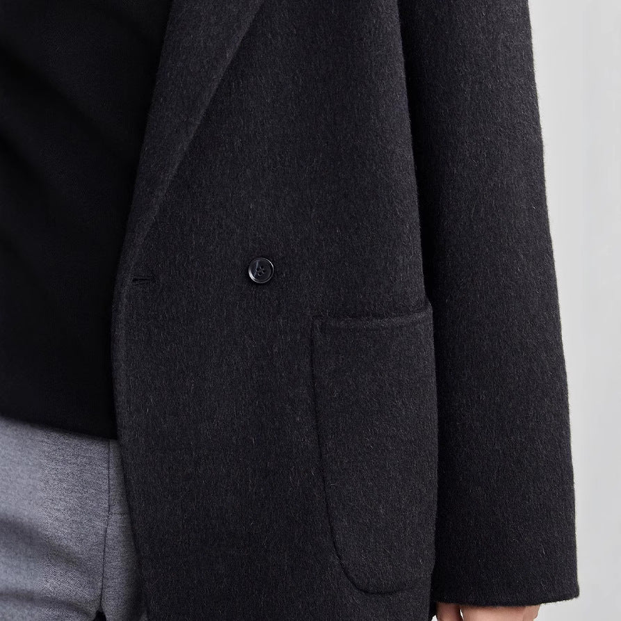Men's Premium Wool-Blend Double-Breasted Winter Coat - product image 4