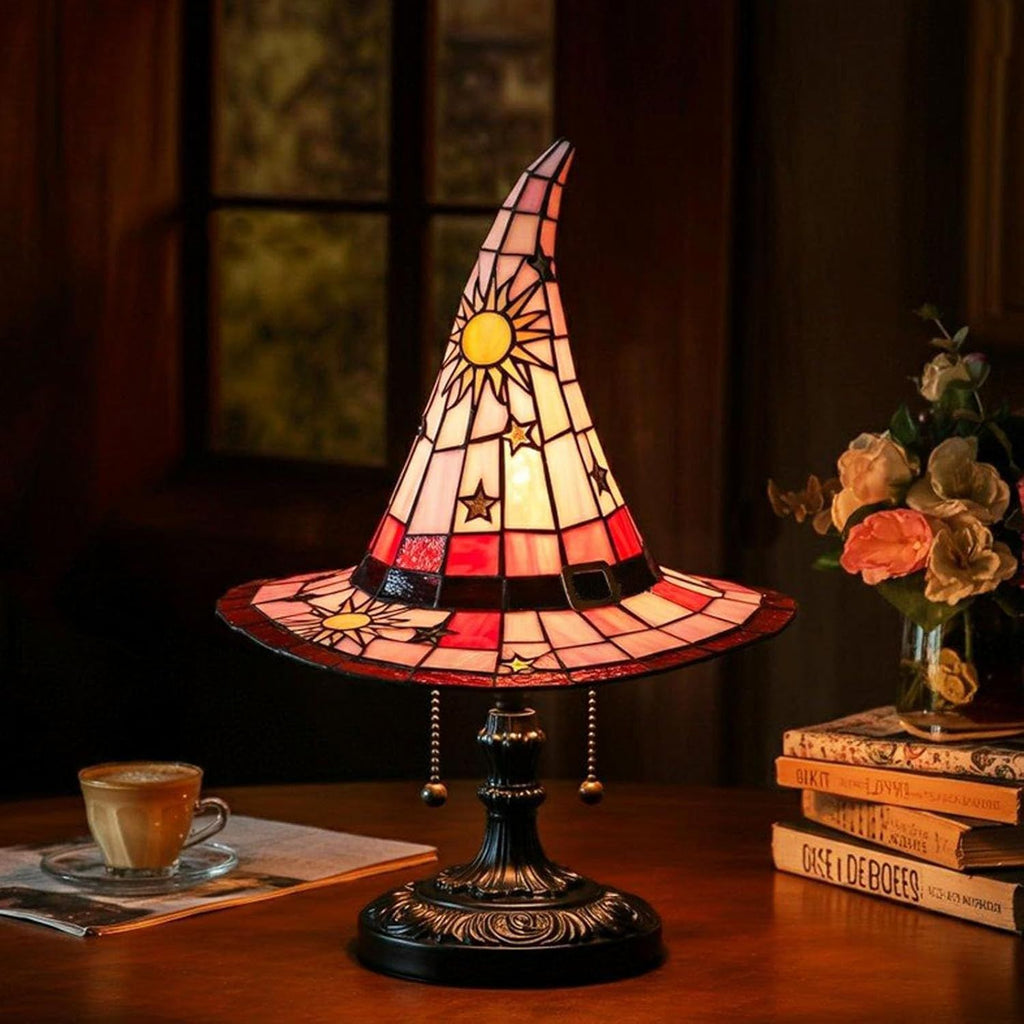 Resin Gothic Halloween Witch Hat Night Light