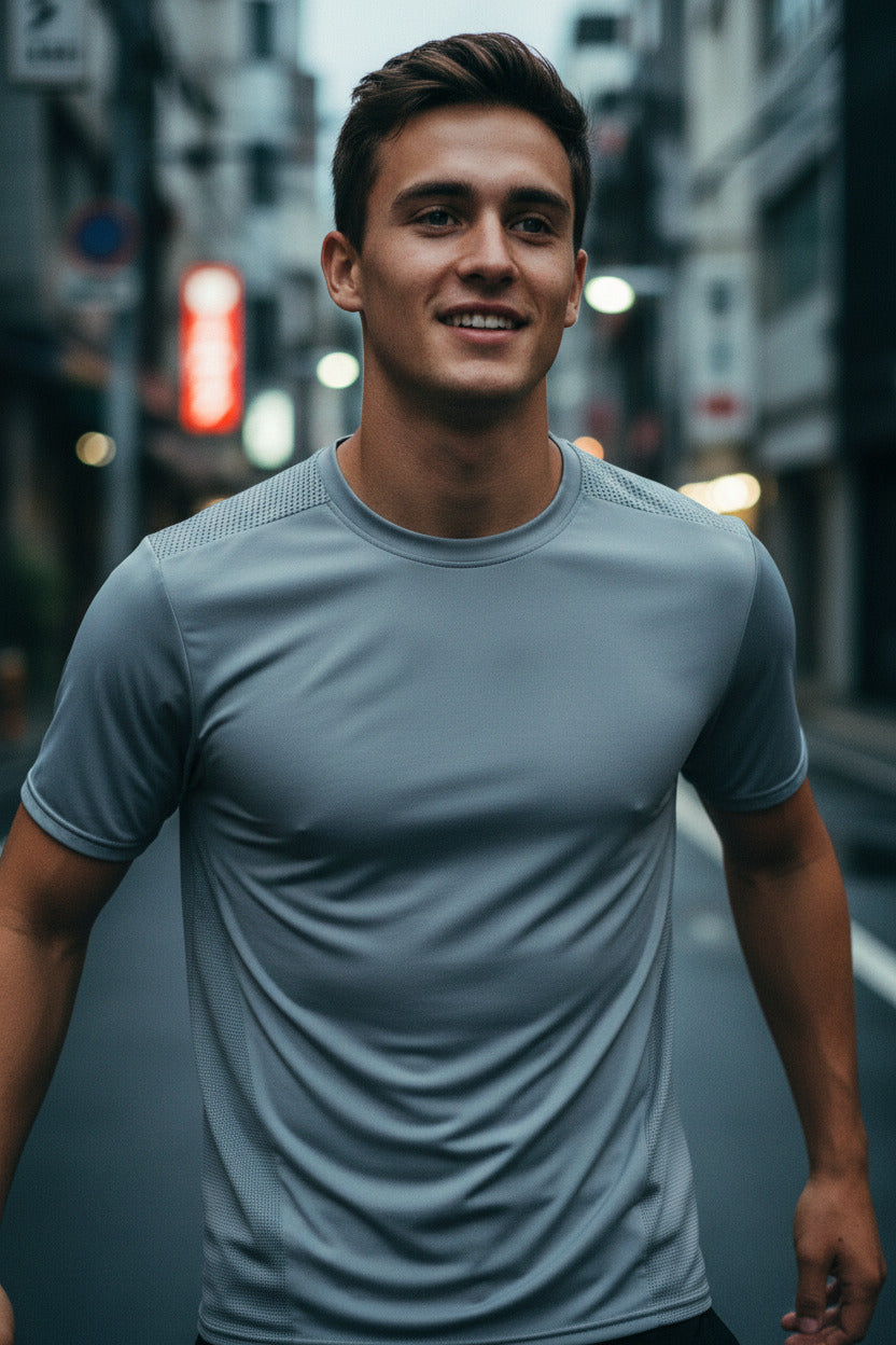 Loose-fitting crew neck quick-drying t-shirt