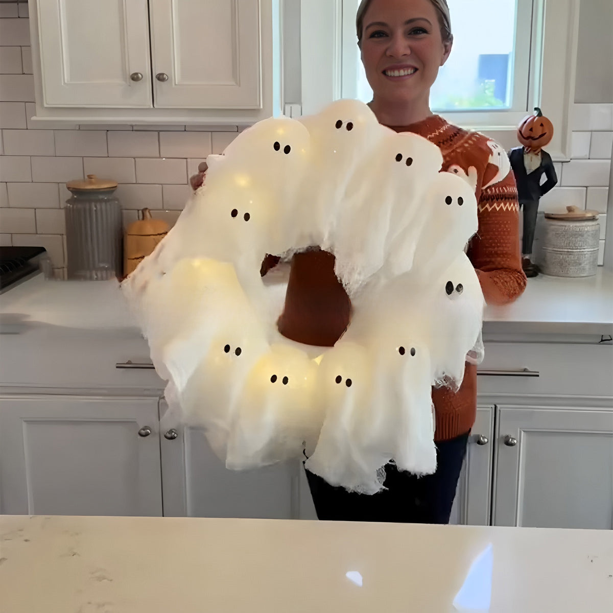 Ghost Garland Front Door Decoration Pendant