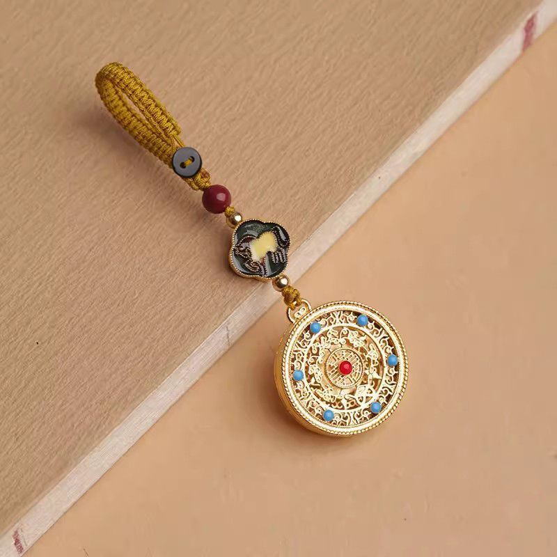 Zodiac Copper Keychain Car Hanging Pendant