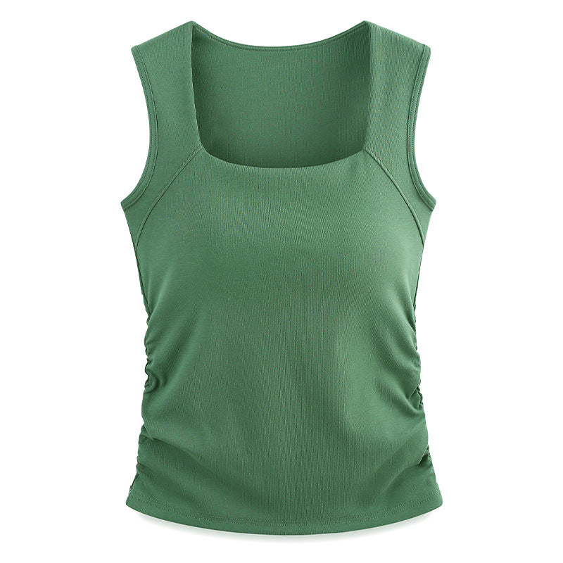 Womens Slim-Fit Square Neck Vest Top