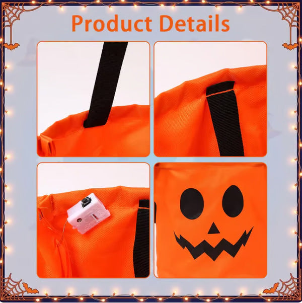 4 Piece Reusable Halloween LED Candy Bucket