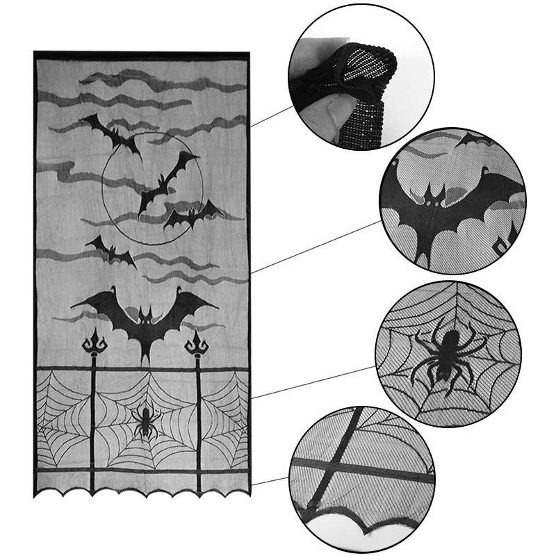 Door curtain 4 piece set for Halloween 