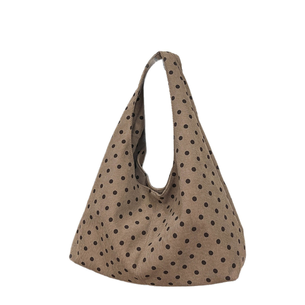 Minimalist Polka Dot Corduroy Tote Bag