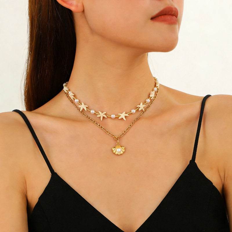 6 pack Pendant Bohemian Necklace