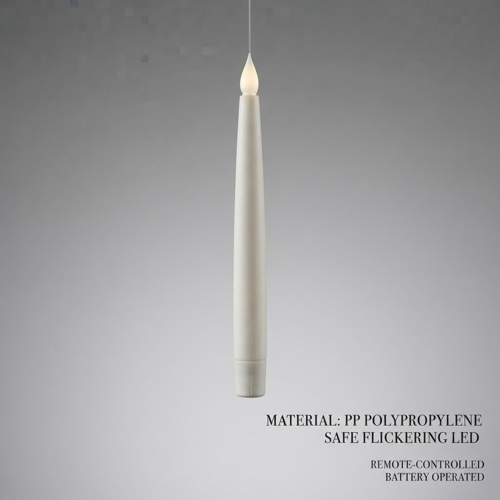 Halloween Remote Controlled LED Floating Flickering Taper Candles for Parties