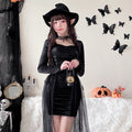 Gothic Witch Robe Halloween Cosplay Costume