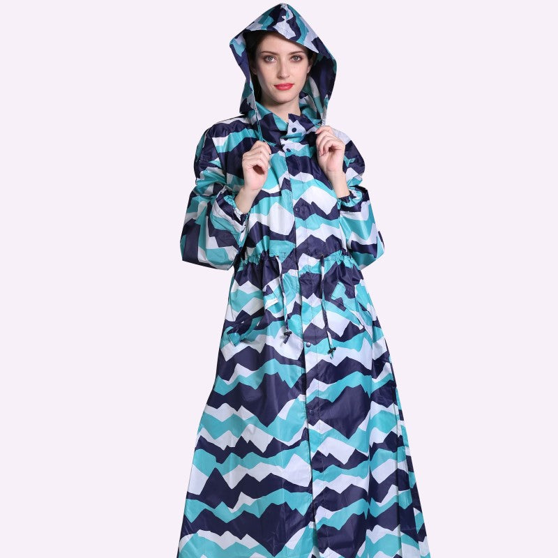 Lightweight Waterproof Long Rain Poncho - Packable Protection
