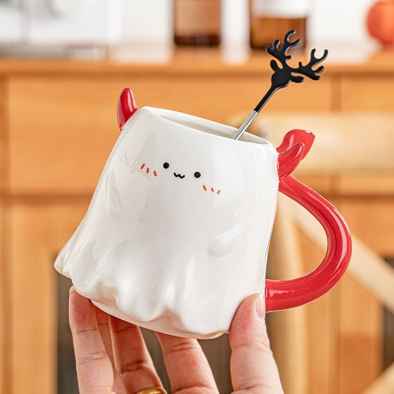 Couple Girl Birthday Gift Ceramic Water Cup Home Halloween 