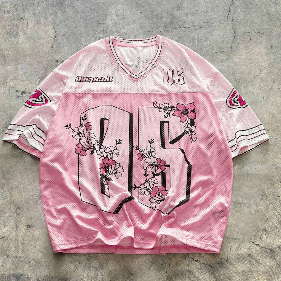 Women Printed Mesh T-Shirt
