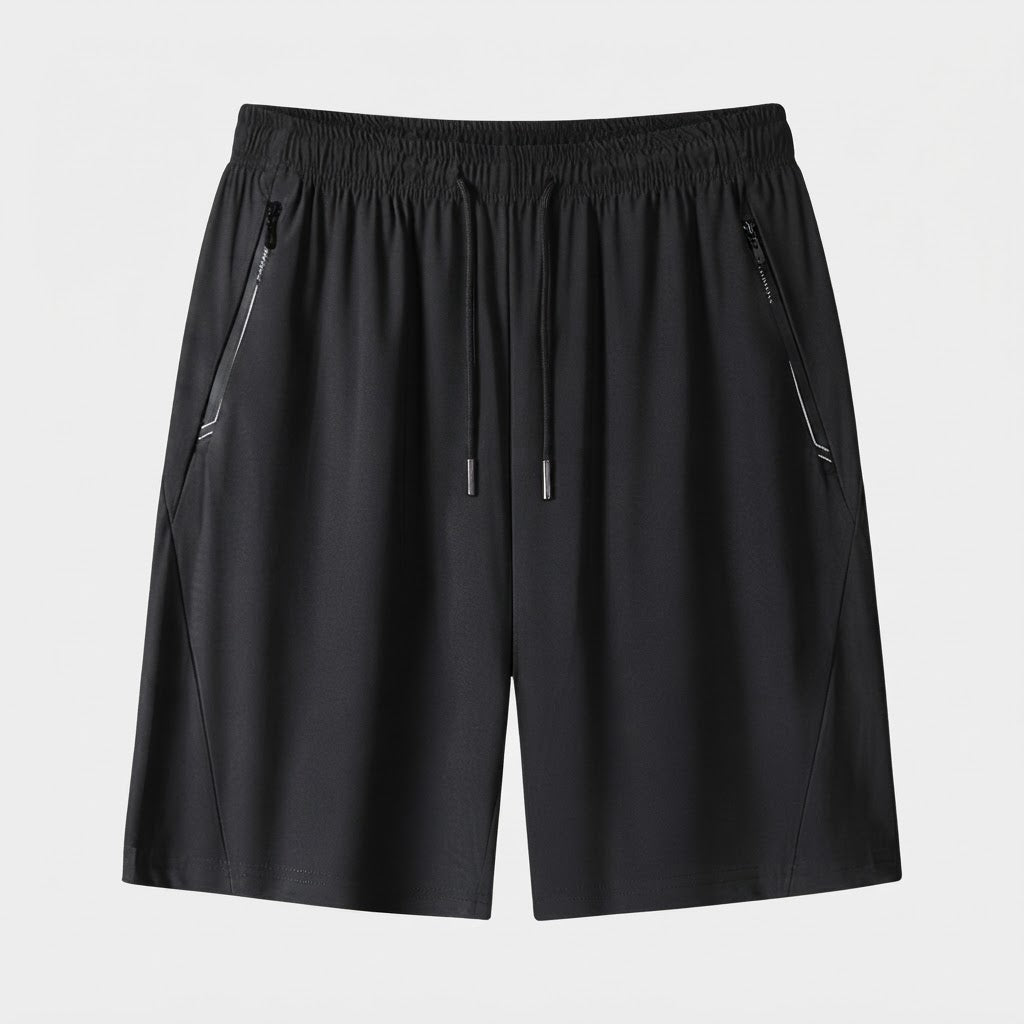 Men's Quick-Dry Ice Silk Sports Shorts with Zipper Pockets - product image 4