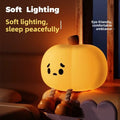 Pumpkin-shaped silicone pat light