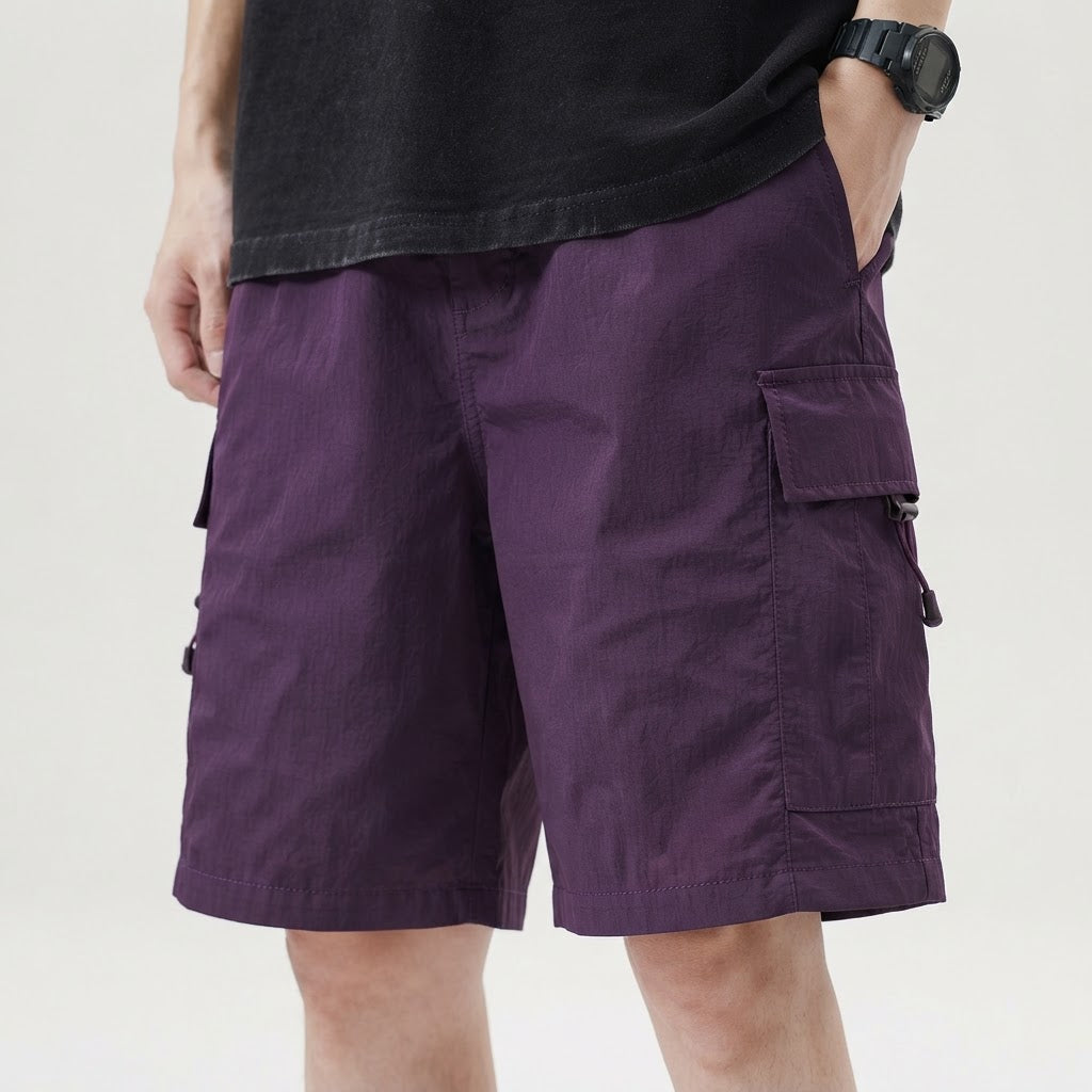 Men's Relaxed Fit Cargo Shorts - Lightweight Breathable Streetwear - product image 4