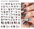 Assorted Halloween nail stickers Pack of 4 w