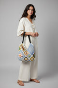 Large Granny Square Crochet Bag DIY Kit - Handmade Craft Project