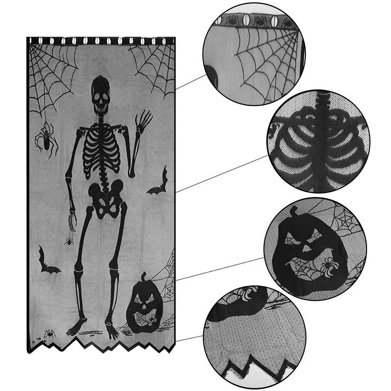 Door curtain 4 piece set for Halloween 