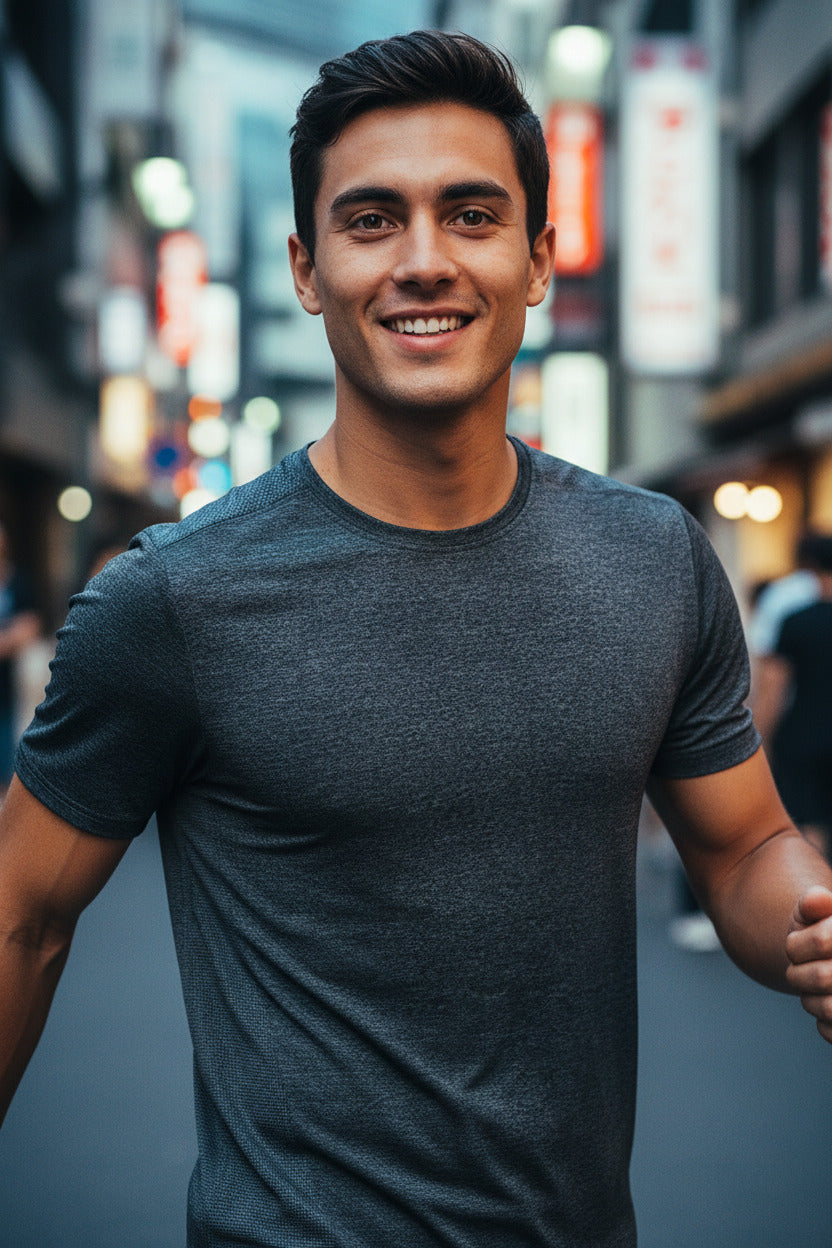 Loose-fitting crew neck quick-drying t-shirt